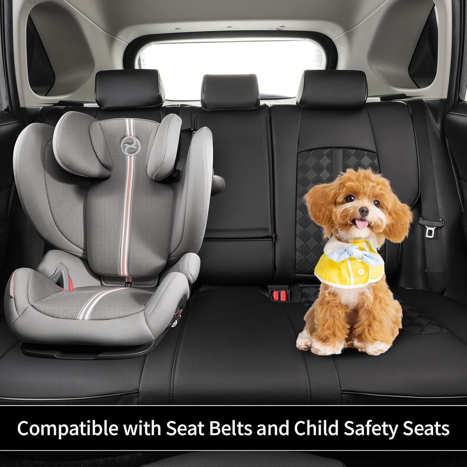 Rav4 Seat Covers Custom for Toyota RAV4 2019 2020 2021 2022 2023 2024 2025 LE,XLE,XLE Premium,Limited,Suv Car Seat Cover, Seat Protector Full Set, Full Wrapped Waterproof Nappa Leather(Black)