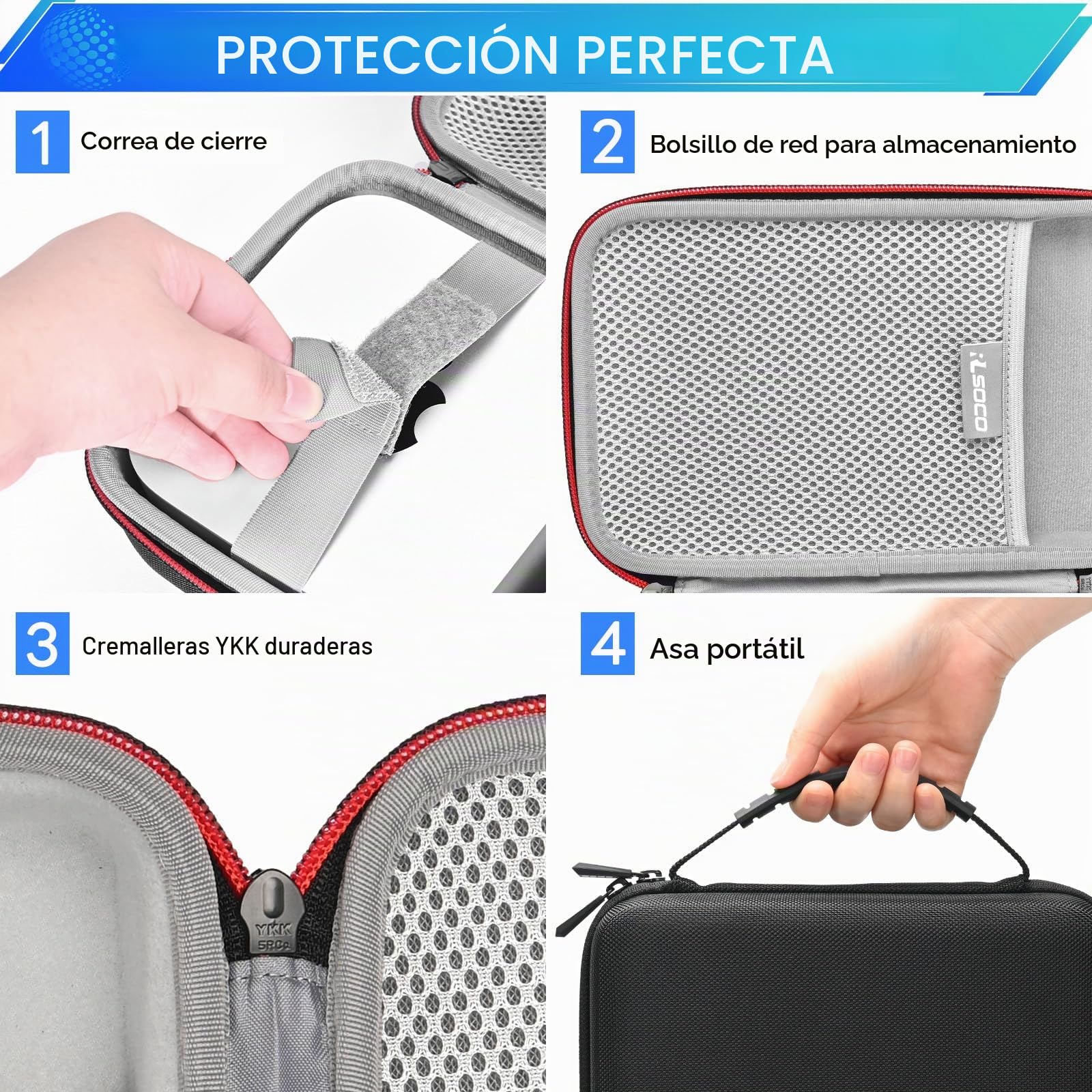 RLSOCO Funda para NiPoGi AK1Plus/Essenx E1/E3B/AM06Pro/Essenx E2 Mini PC & para GEEKOM A5/AX8 Pro/IT13/A8 /A6/IT12/Air12/IT15/XT13 Pro/A5 Pro Mini PC