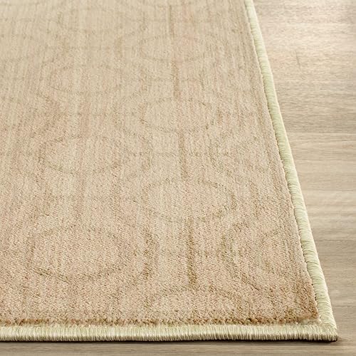 Miniatura 8 de SAFAVIEH Infinity Collection INF590S - Alfombra decorativa, 4 x 6 pies, amarillo y verde, no desprende pelusa y de fácil cuidado, ideal para zonas