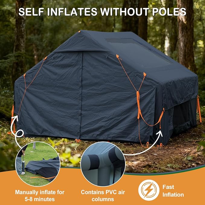Tiendas Inflables para Camping con Bomba y Entrada para Estufa miniatura 5