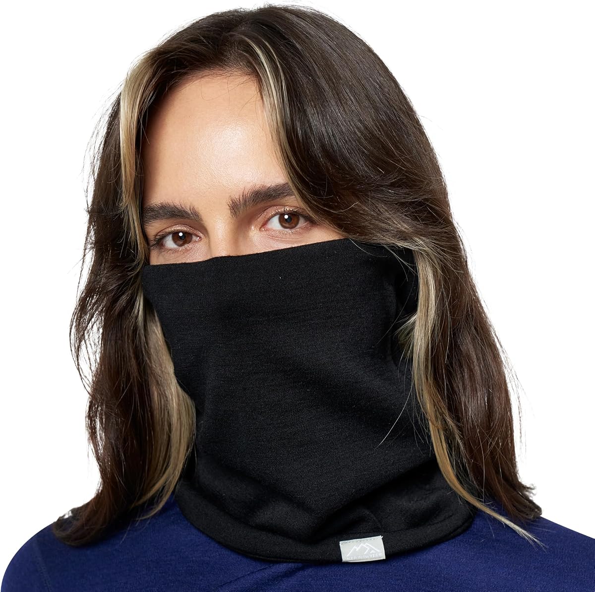 100% Merino Wool Neck Gaiter - Unisex Double Layer 17.5um Face Mask 250 GSM | Soft, Non-Itchy, Windproof, UV Protection, UPF 50+, Moisture-Wicking, Hiking Gaiter, Odor-Resistant, Multifunctional Headwear