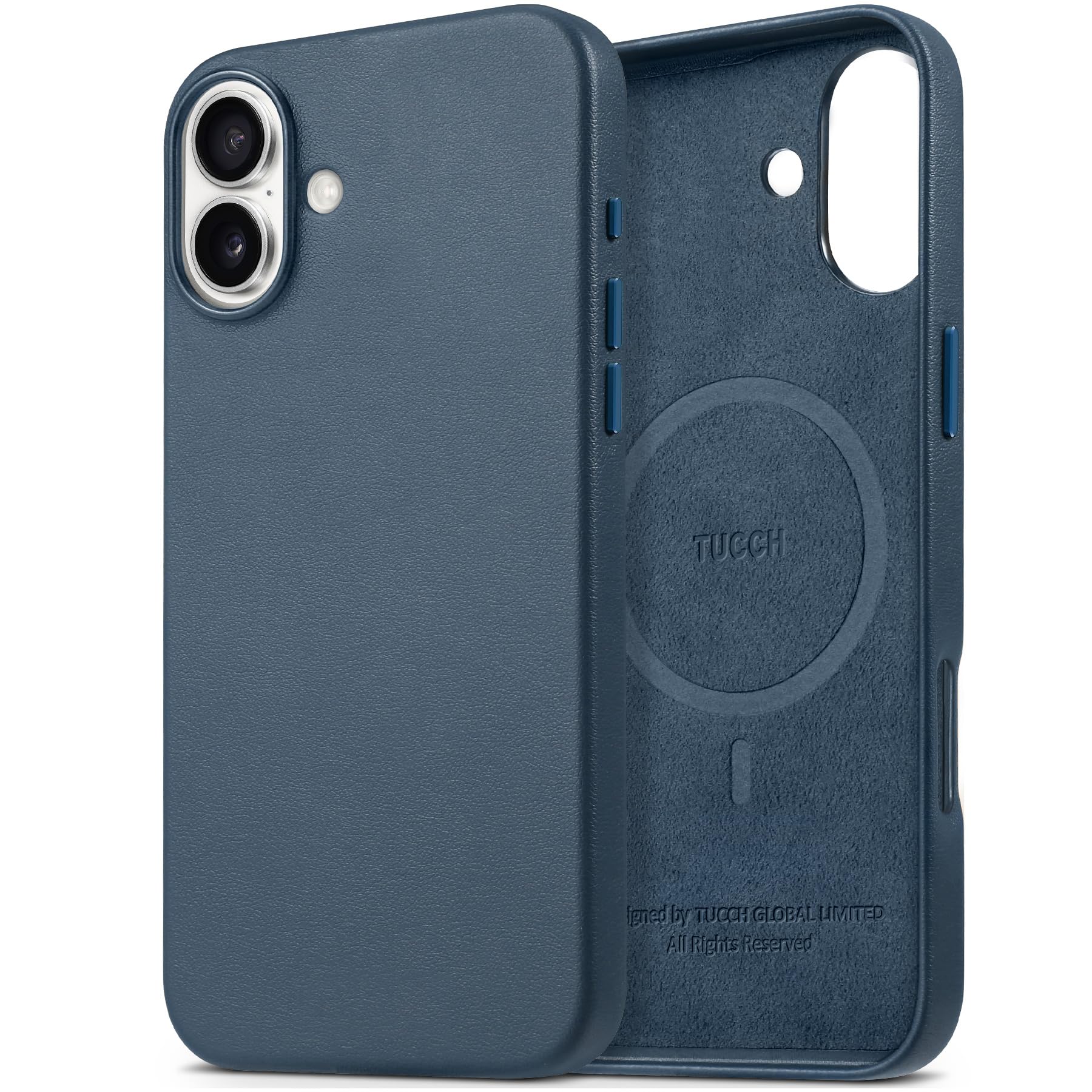 TUCCH Custodia per iPhone 16 Plus Pelle Sintetica Magneti Incorporati