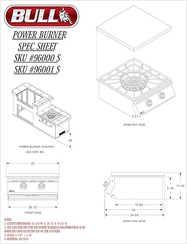 Miniatura 3 de Quemadores laterales Bull 96001 Power NG