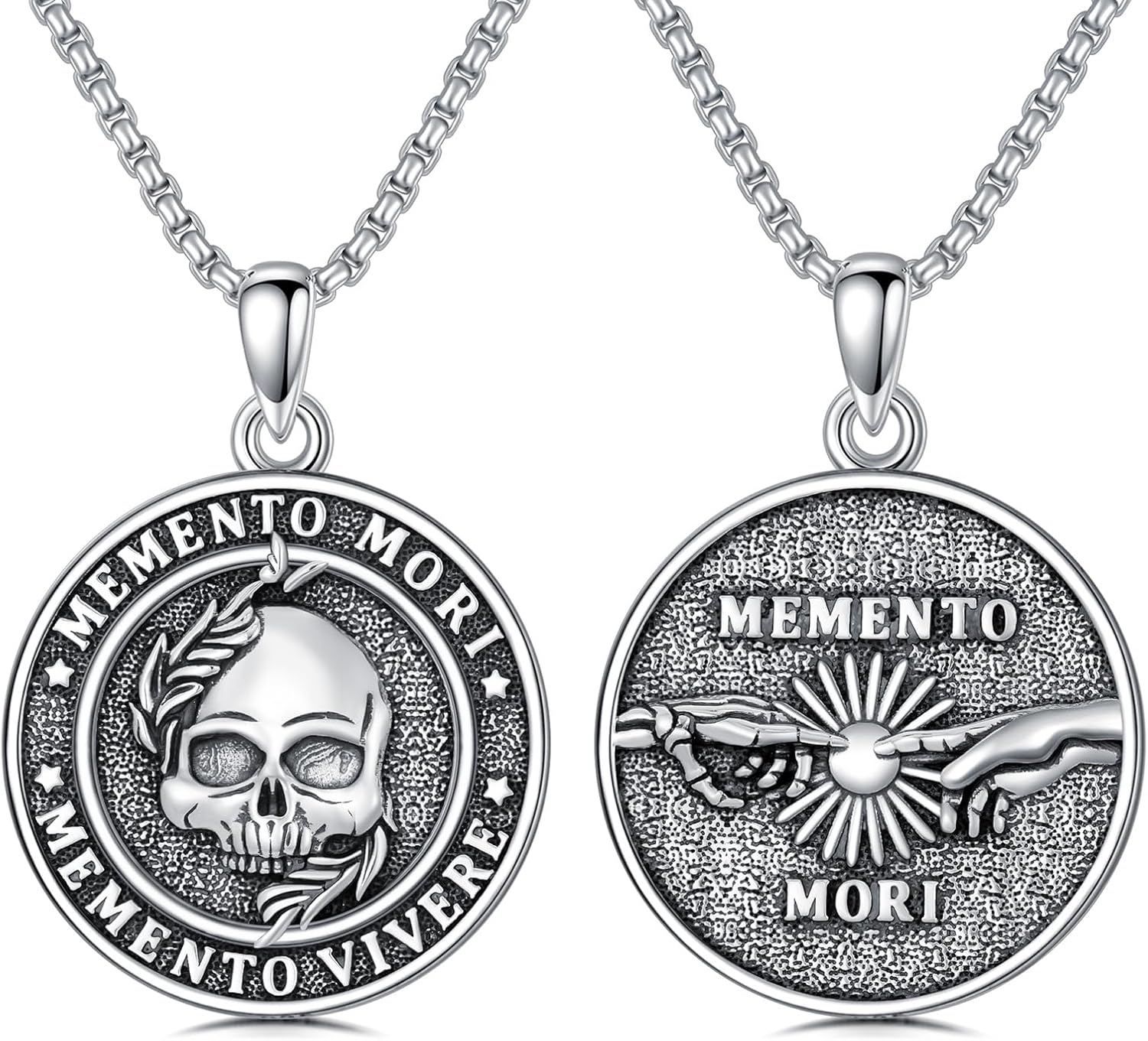 Memento Mori Necklace 925 Sterling Silver Memento Nigeria Ubuy