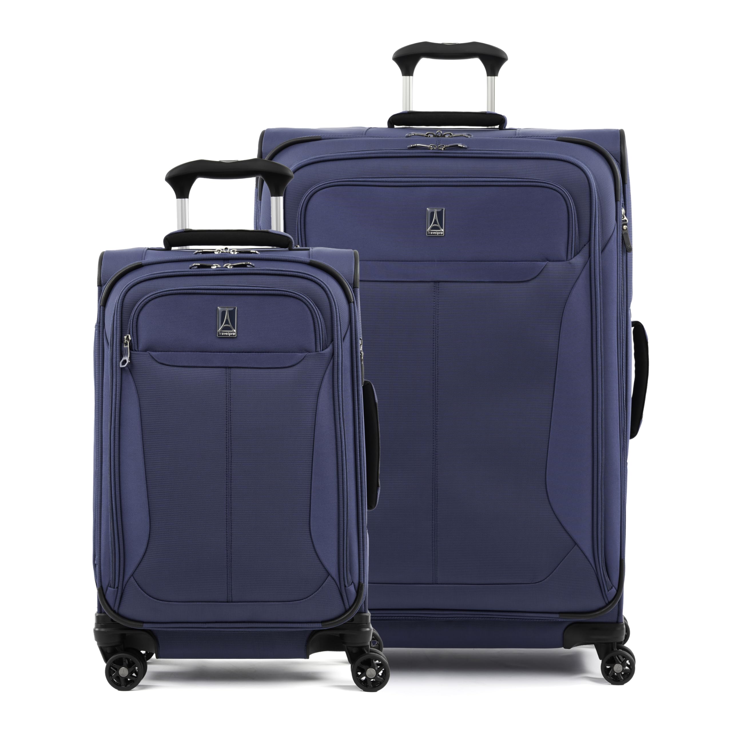 Tourlite Softside 2-Piece Set, Expandable Luggage, 4 Spinner Wheels, Lightweight Suitcase, 21" Carry-On, 29 Check Large, Blue