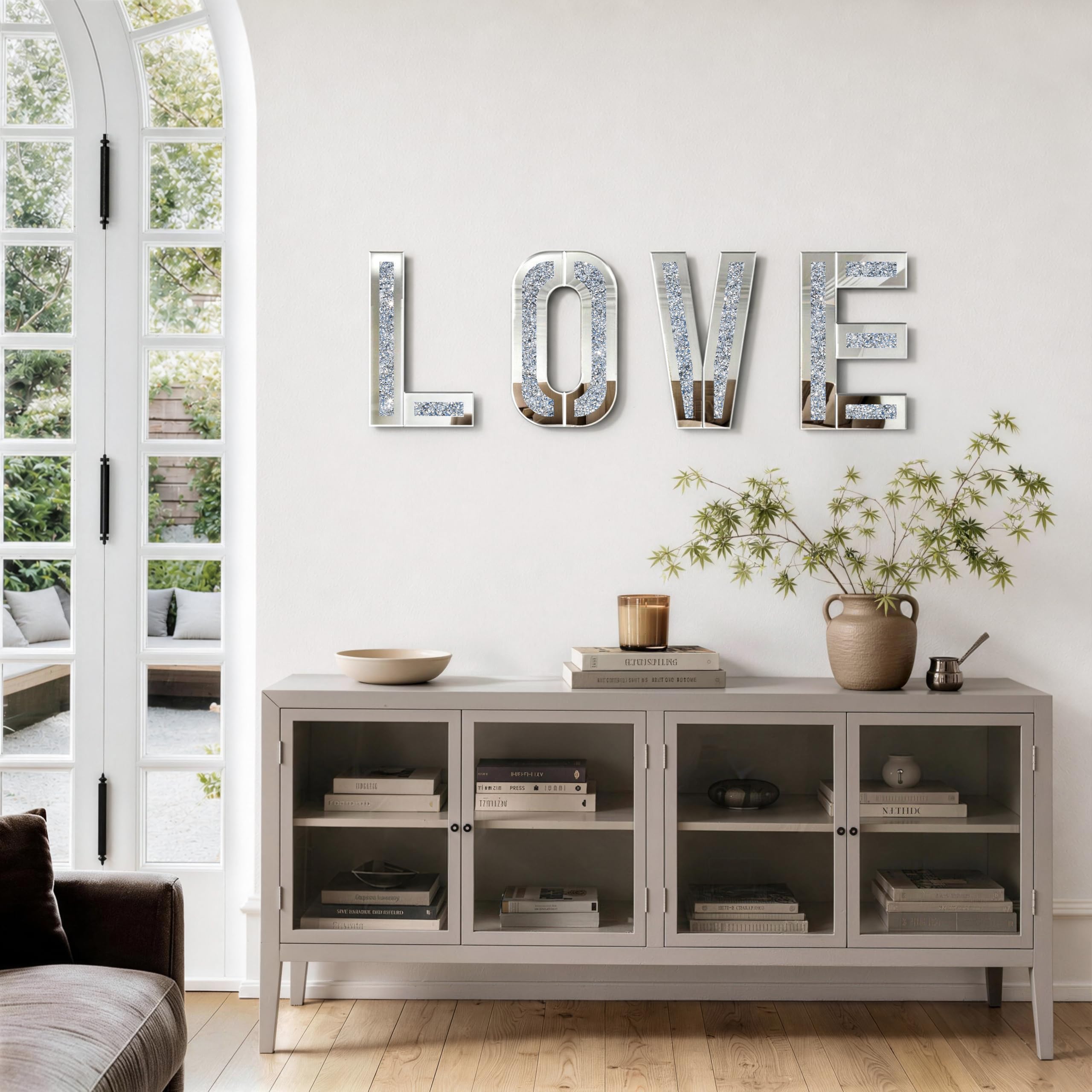 LOVE Mirror Wall Decor - Stunning 20" Letters -8 LOVE Mirror Wall Decor - Stunning 20" Letters -8