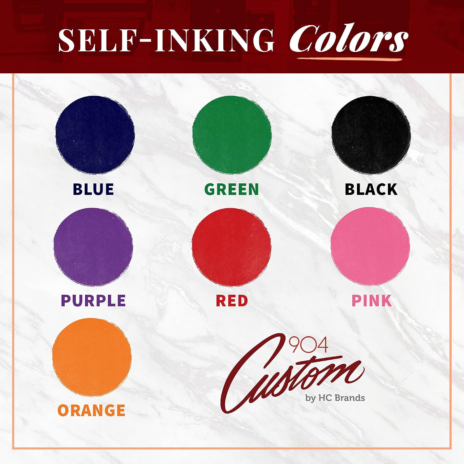 Custom Address Stamp - 4 Line Address Stamp - 5 Font Options - Self-Inking Address Stamp (4 Line Stamp) Up to 4 Lines of Custom Text | Multiple Ink Color Options