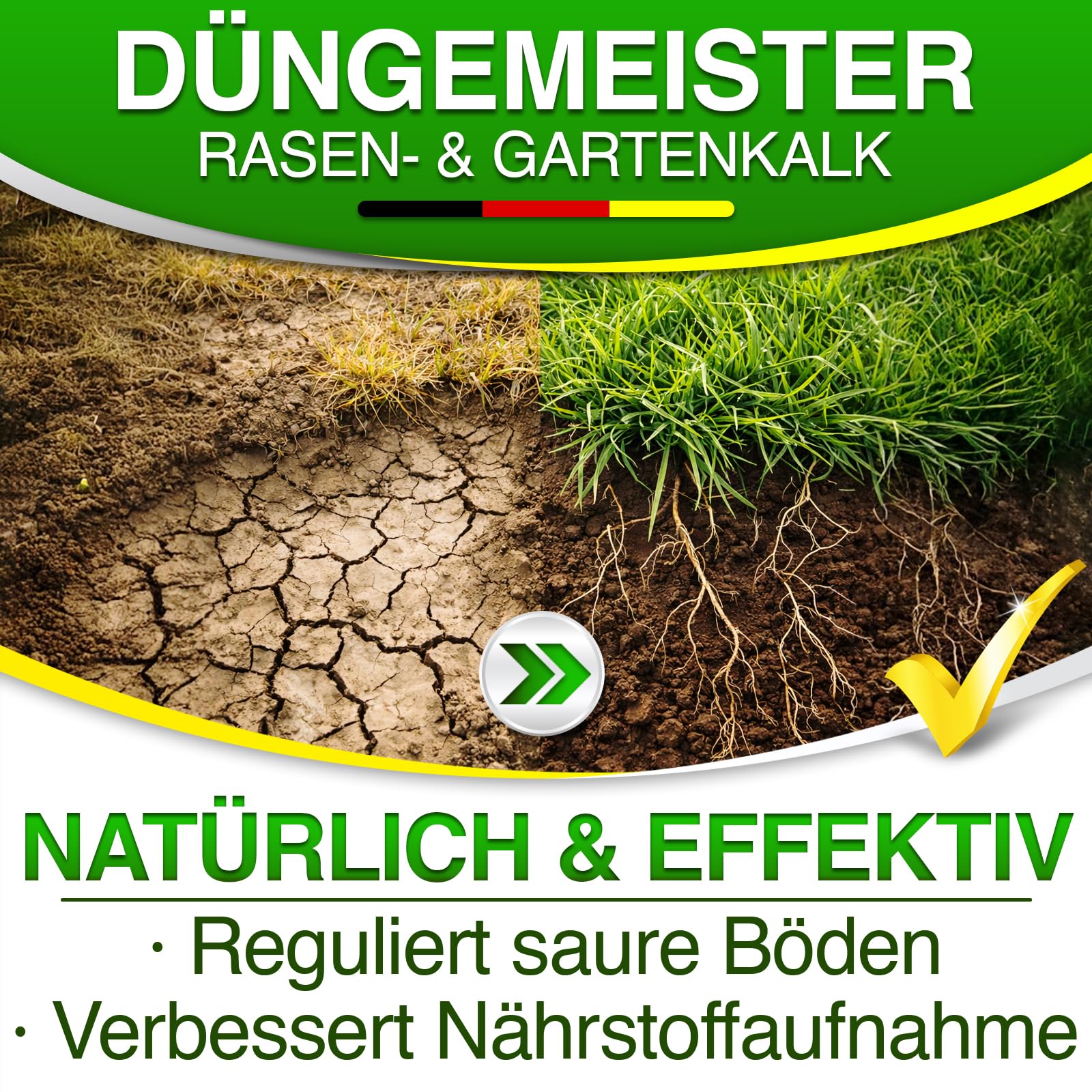 Rasenkalk 30 kg – hochwertiger Rasen- & Gartenkalk zur pH-Optimierung und Bodenverbesserung – verbessert Nährstoffaufnahme, beugt Moosbildung vor, sorgt für kräftigen Rasen im Garten