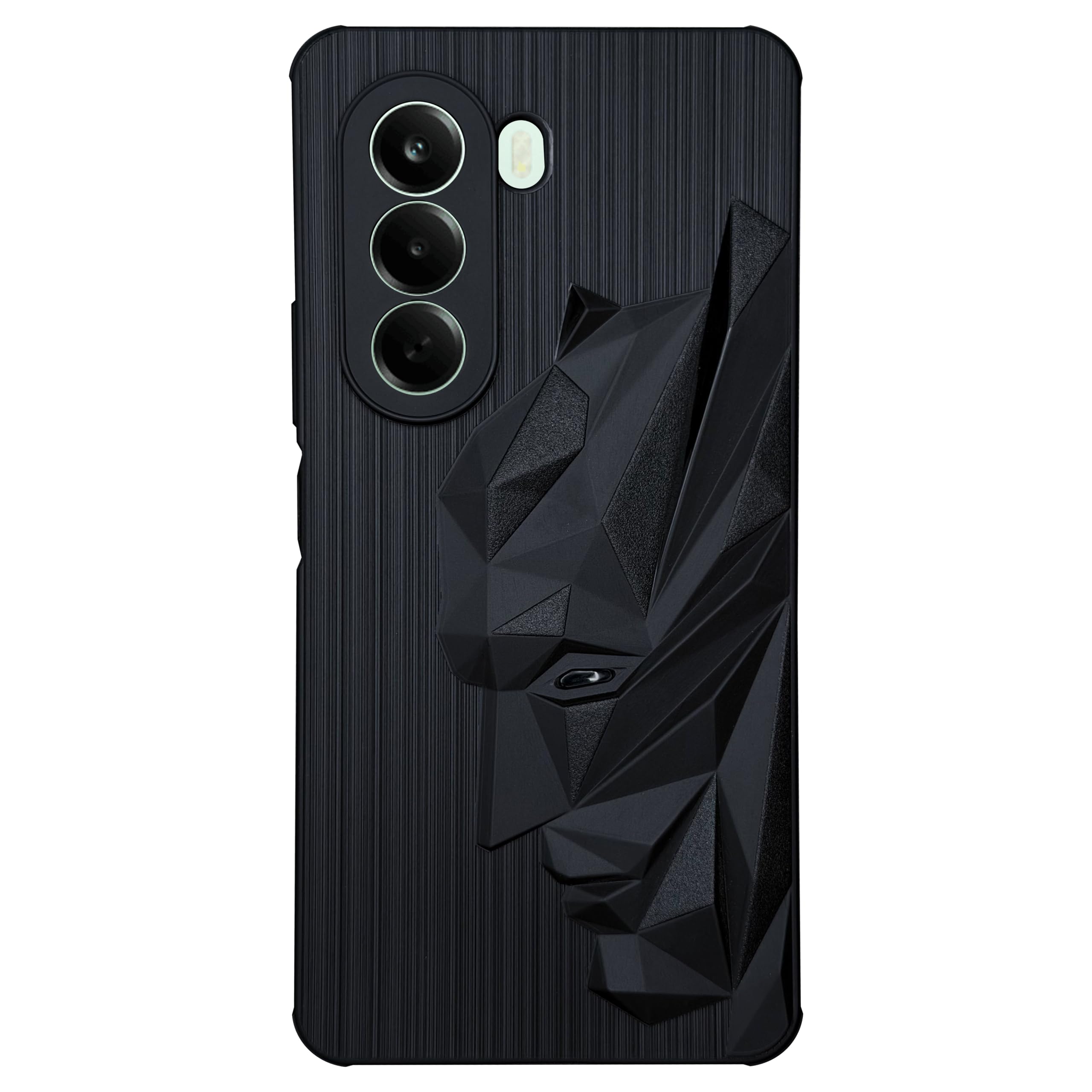 NIUKIN Mobile Case for OnePlus Nord CE 6 Lite 5G | 3D Engraved Design | Shockproof Scratch Proof Cover | Black-image-40