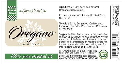 Miniatura 6 de Aceite Esencial de Orégano - 1 fl oz (100% puro y sin cortar) - GreenHealth