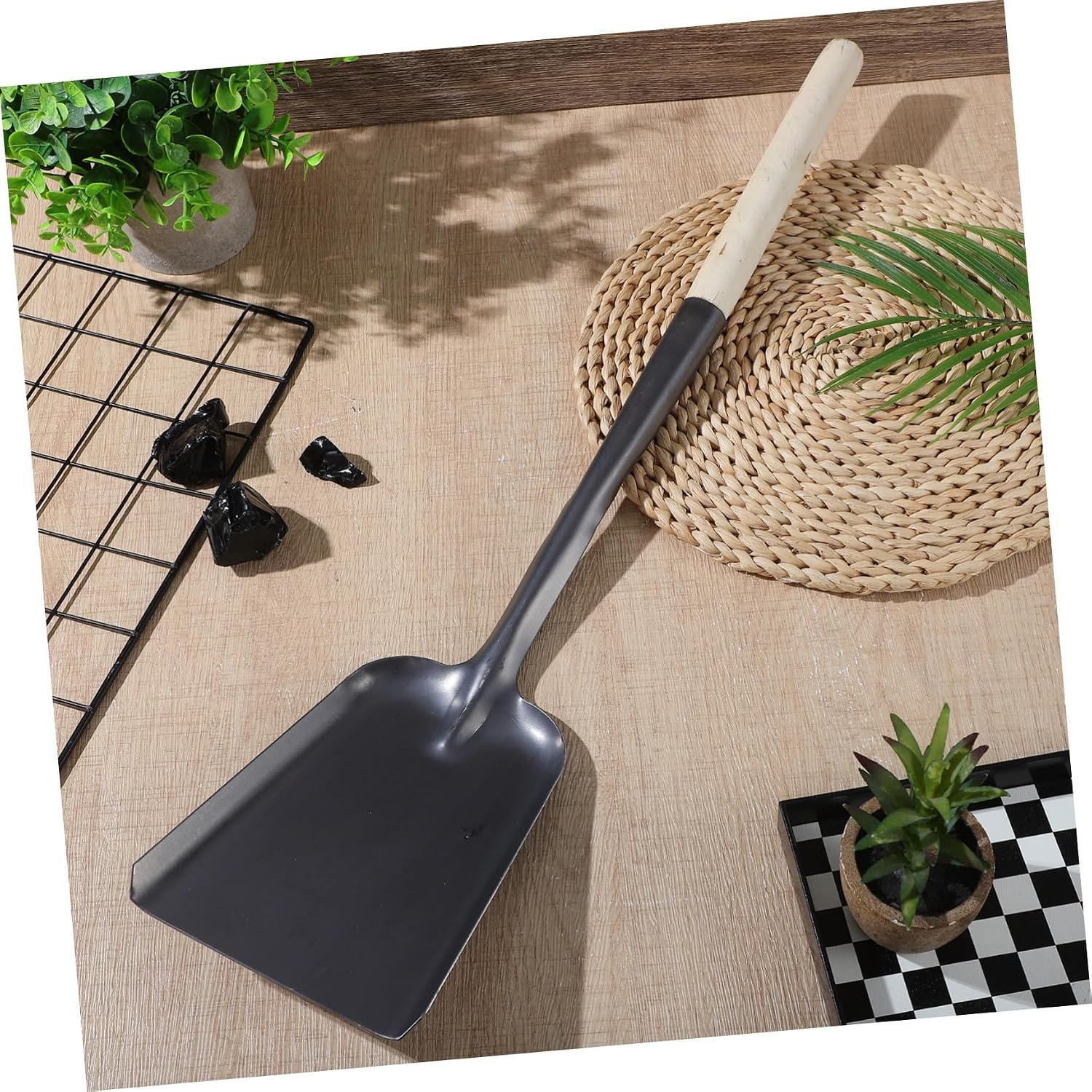 Kitchen Stove Shovel Ash Cleanup for Fireplace Long Handle