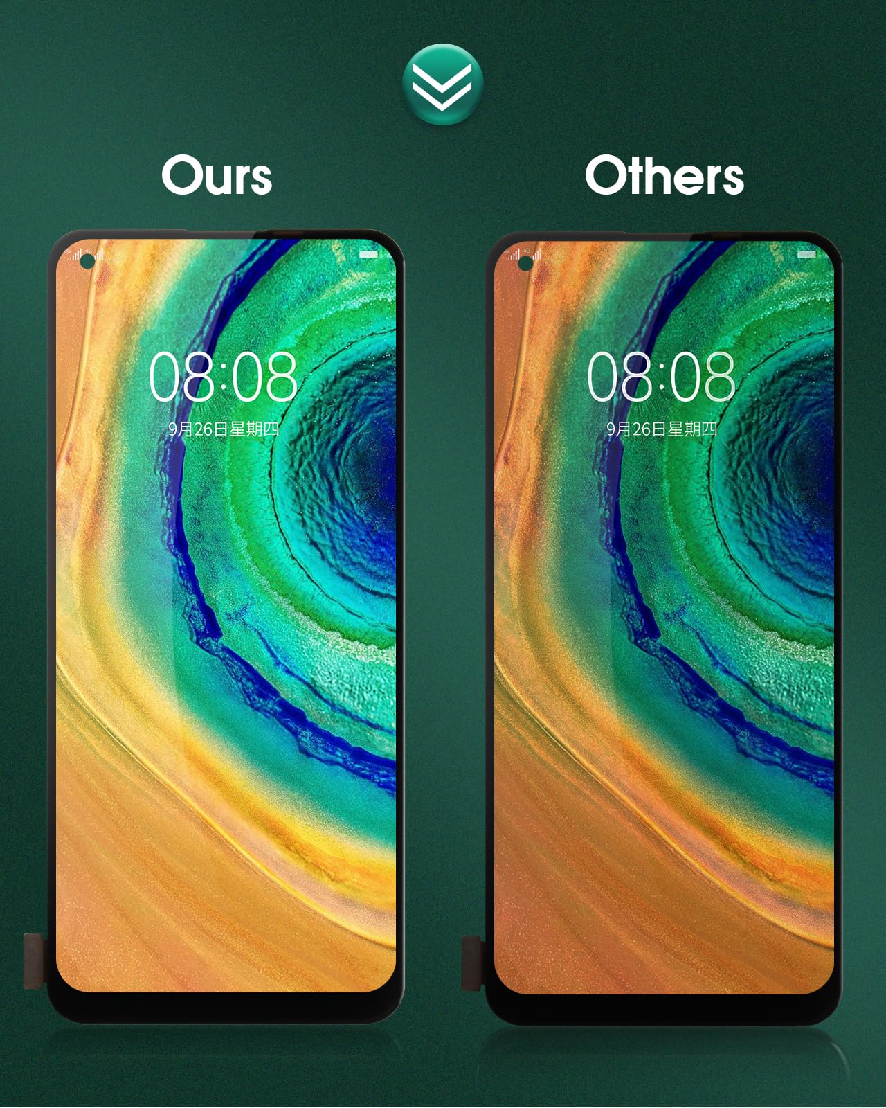 SRJTEK Display LCD per Oppo Realme 8 Pro/7 Pro/Reno5 Z, Realme 8 4G / Reno4 SE Digitizer senza cornice (nero, nessuna identificazione delle impronte digitali)