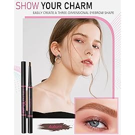 Yfulfill Auburn Eyebrow Pencils for Redhead, Eye Brow Pencil for Women Waterproof