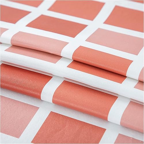 Vista 174 de FIFTY FEET Mantel rectangular de 70 x 52 pulgadas, mantel de vinilo con respaldo de franela para mesas rectangulares impermeable, cubierta de mesa