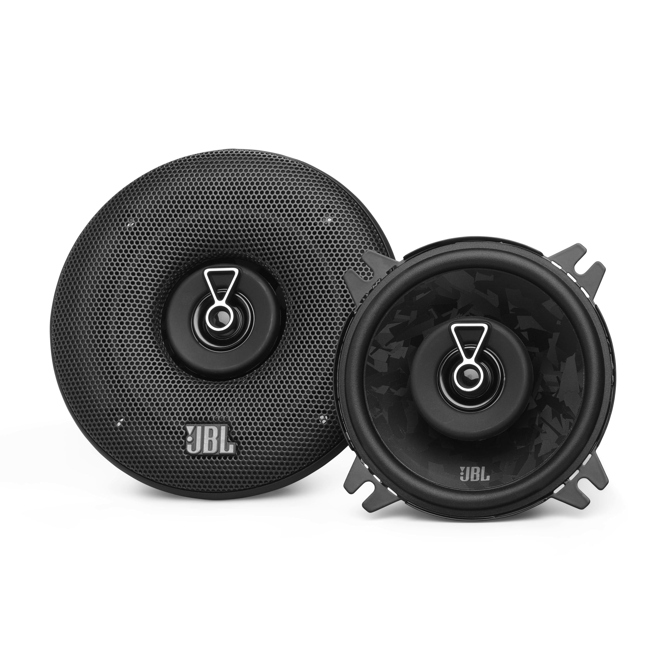 JBL Stage3 Gen2 48 Altavoces de Coche Coaxiales de 4 Pulgadas (100mm) con Rejilla 50W RMS 400W Pico Tecnología Plus One Fibra de Vidrio Impedancia 4 Ohmios para Sonido HiFi