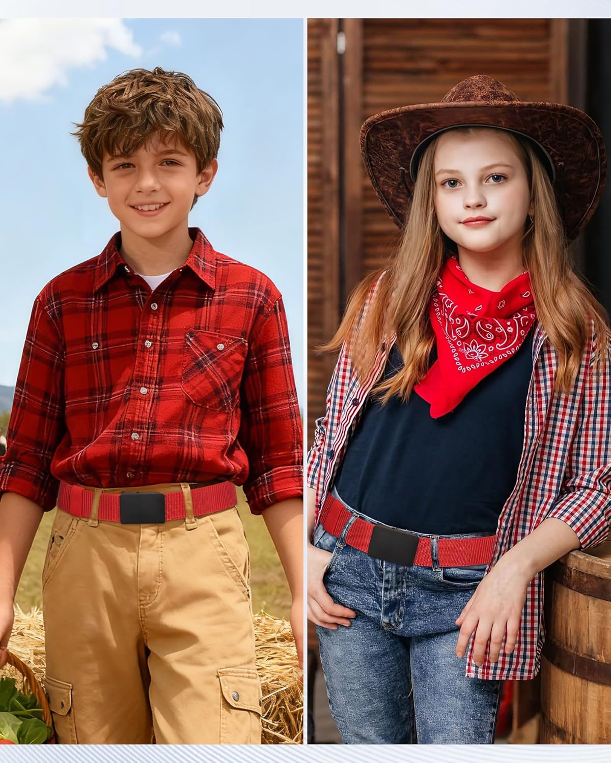 AWAYTR Nylon Golf Belt for Boys -Kids Tactical Belt with Metal Buckle for Baseball Softball Jeans - Image 6