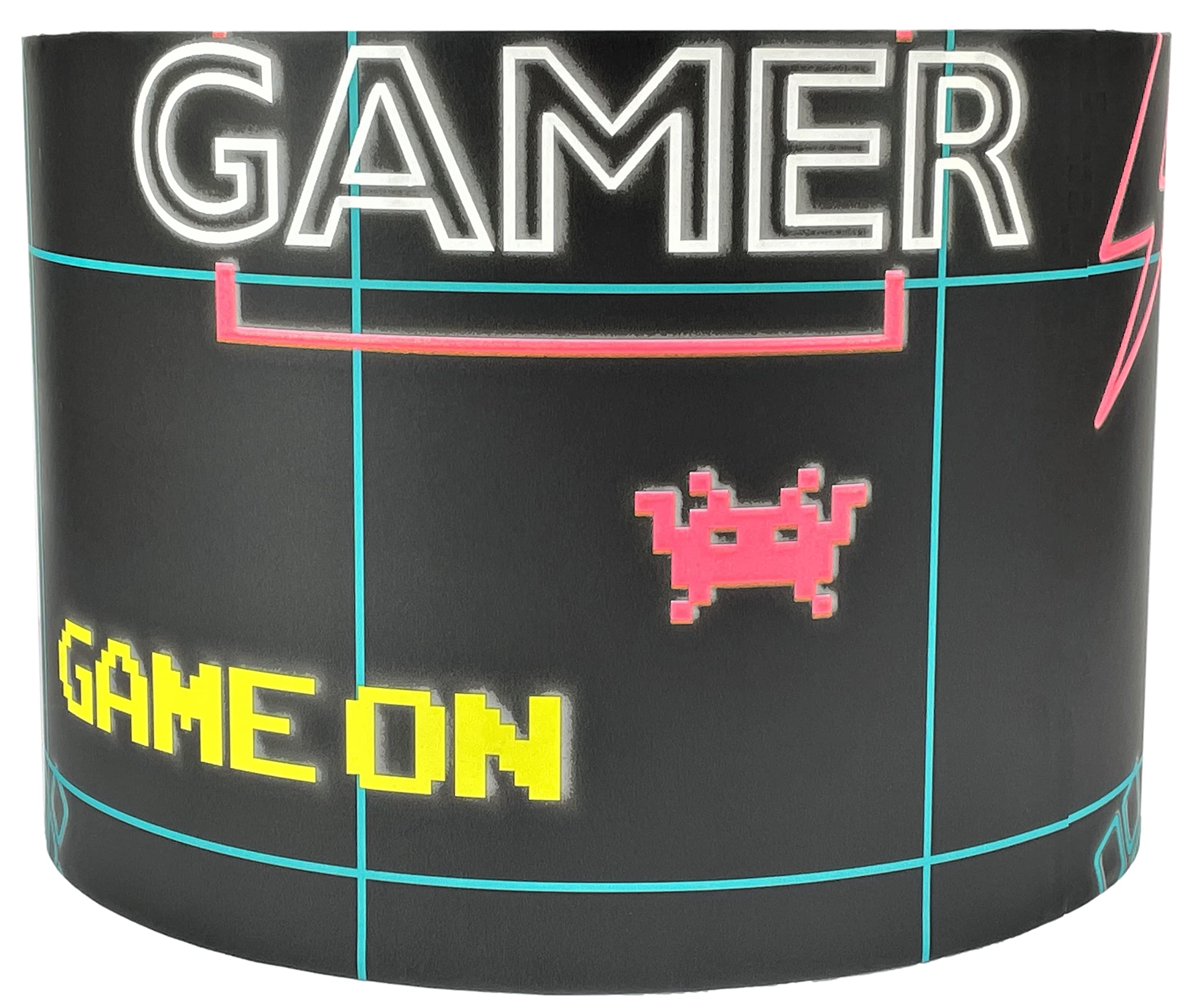 Gaming Lampshade Ceiling Light Shade for Boys Girls Kids Teens Bedroom Room Decor Accessories Gamer Lamp Night Light Neon