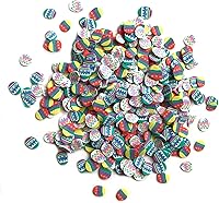 Vista 6 de Buttons Galore Sprinkletz - Piezas de arcilla polimérica para bricolaje, adornos de manualidades, 1.500 onzas, primavera y verano (pelota de juego)