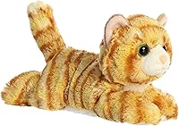 Aurora Mini Flopsie Ginger Cat Stuffed Animal 8 Inch Orange Plush - Adorable Floppy Kitty Toy for Kids Adults Toddlers