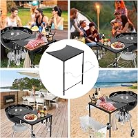 GFTIME Grill Oldalsó Asztal Weber Kettle és Smokey Mountain Grillhez 7