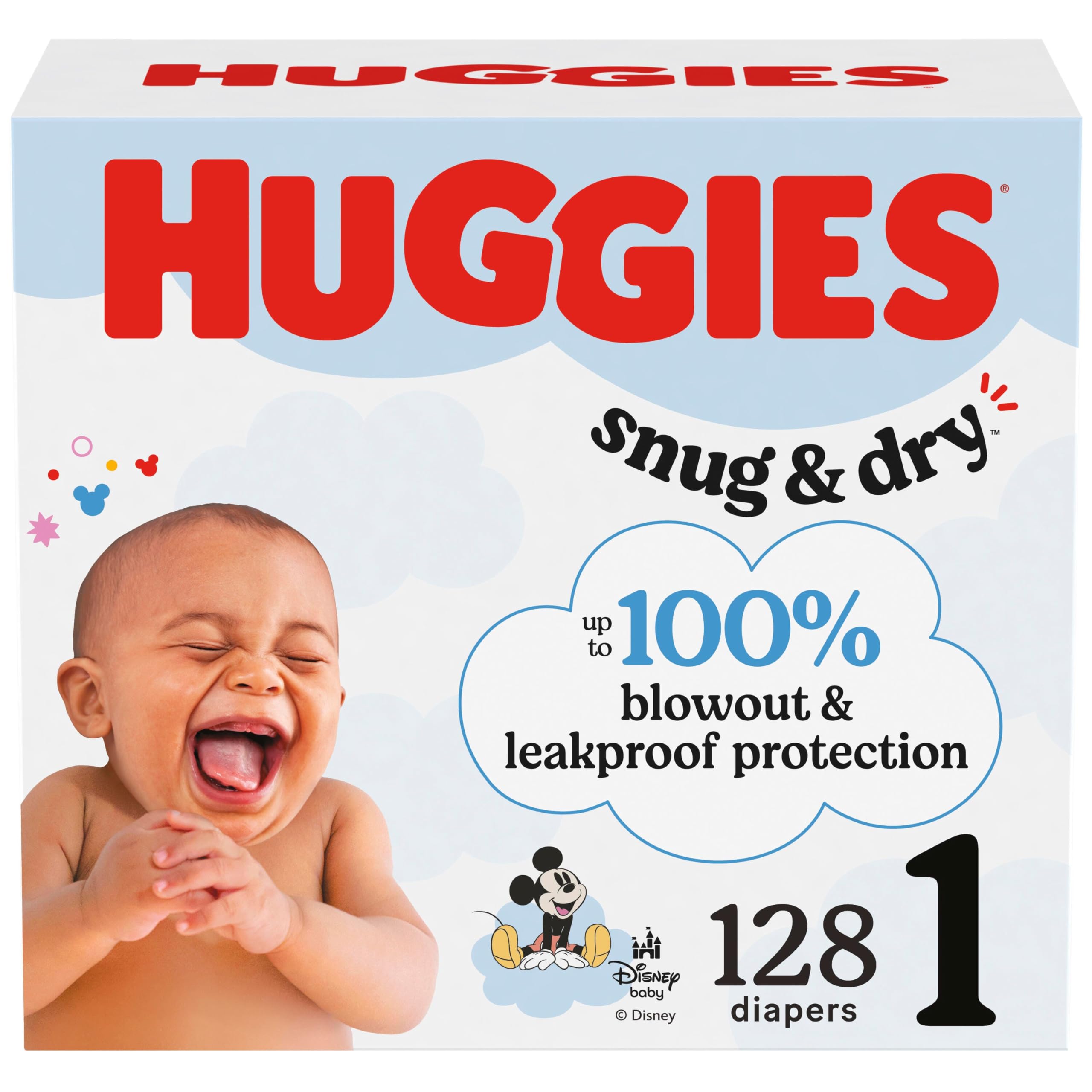 Huggies Snug & Dry Size 1 (128 Count)
