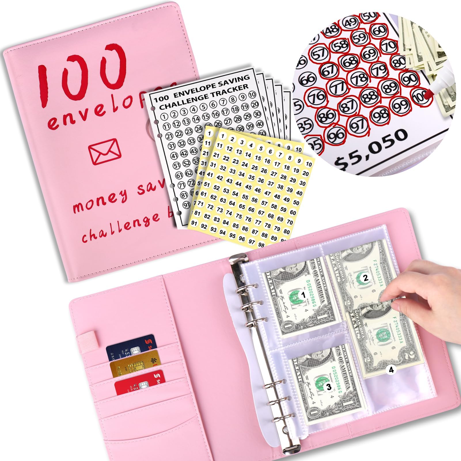 100 Envelope Challenge Binder, Easy and Fun Way to Save