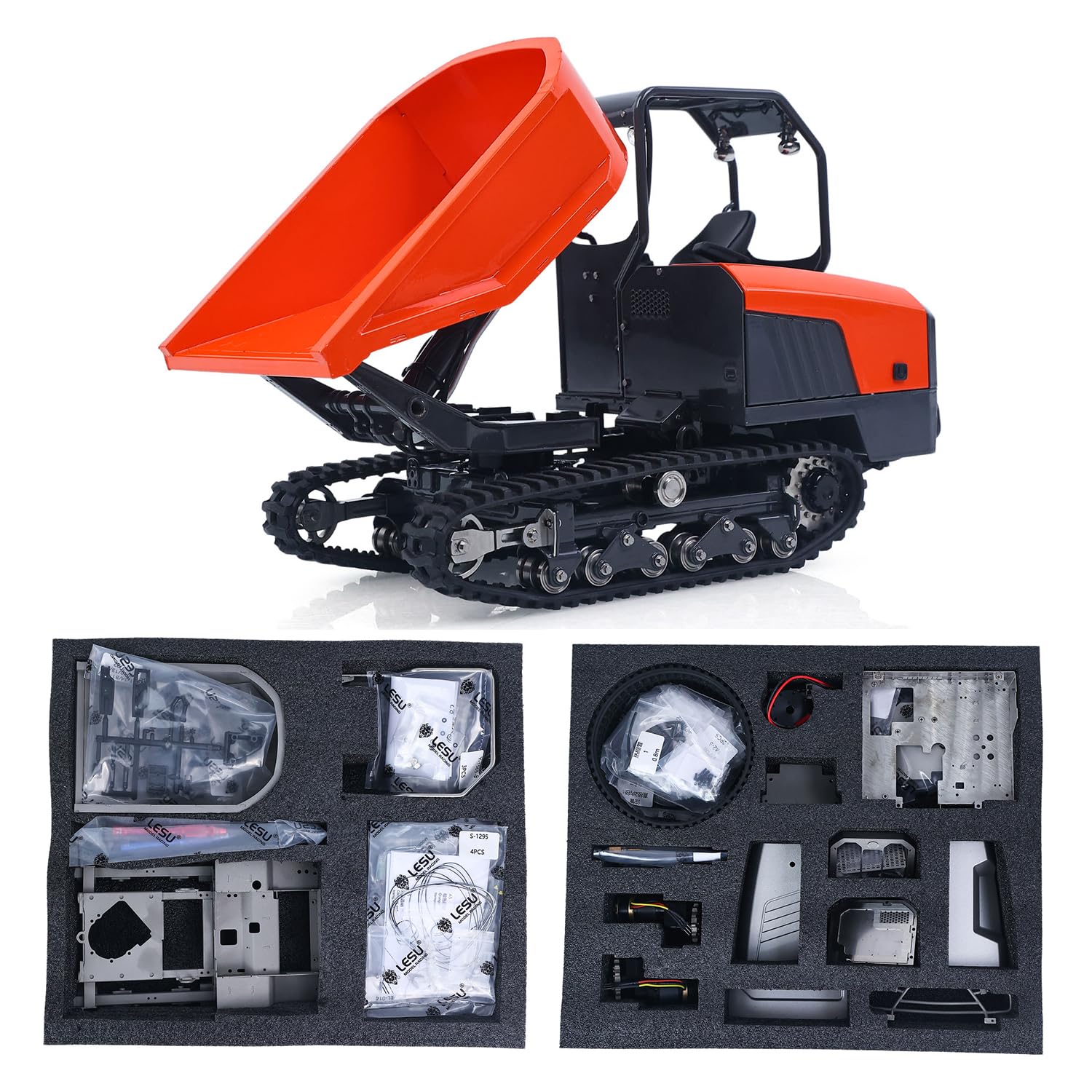 Kit de construction hydraulique RC 1/14, système lumineux et