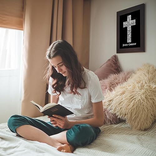 Miniatura 3 de Names of Jesus - Cross Christian Wall Decor, Minimalist Decor Inspirational Wall Art, Modern Bible Inspired Print For Living Room Decor Aesthetic,
