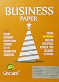 90GSM 75% Cotton 25% linen Business Paper, A4 size White Printing Paper, 100 Sheets with Green Thread and UV Visible Fibres (Low-starch)