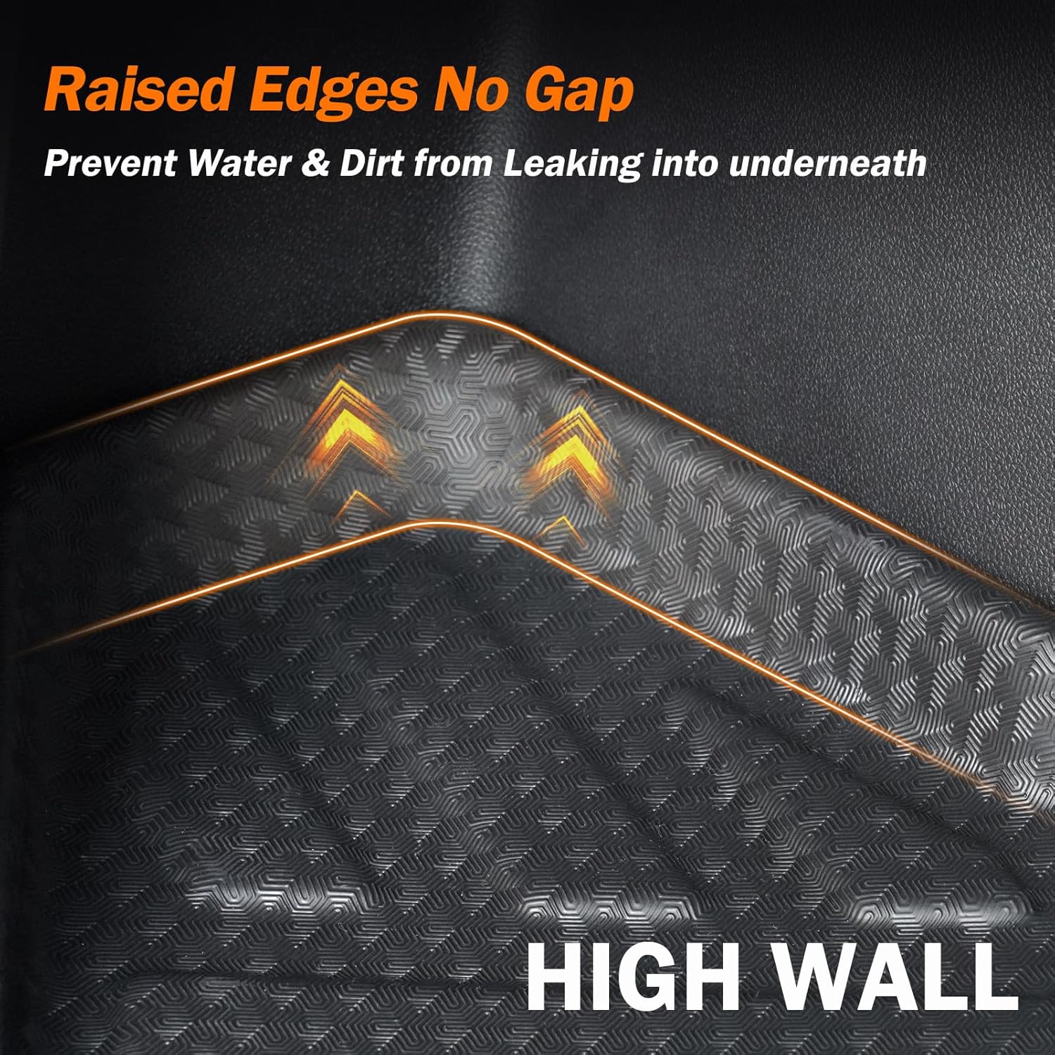 KUST Floor Mats for 2020-2025 Subaru Outback, All Weather Cargo Mat Back Seat Protector TPE Rubber Rear Trunk Liner High Edge, Full Set Mats of 6 - Image 8