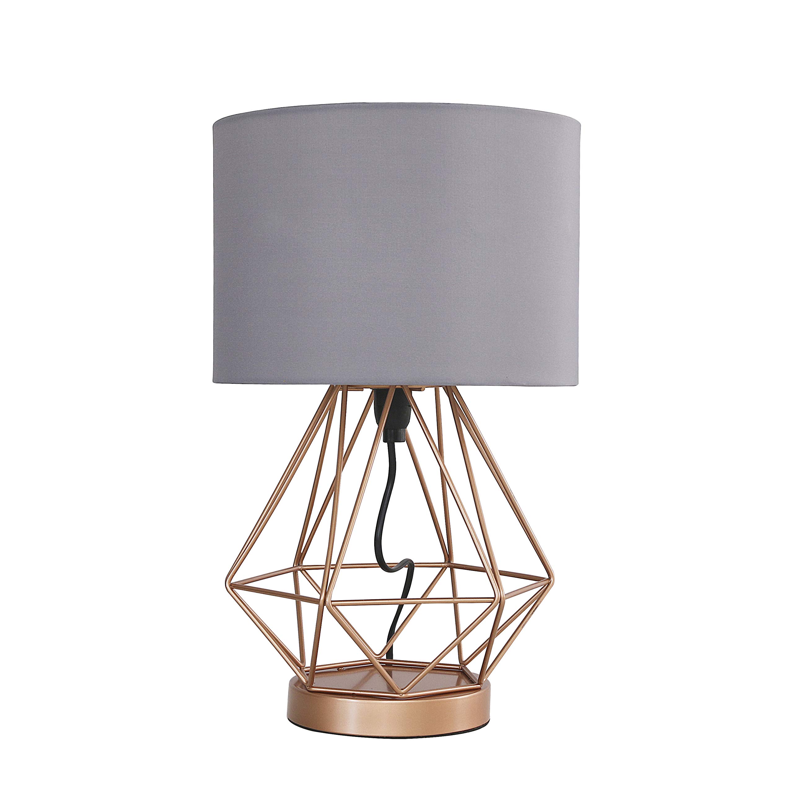Valuelights Copper Melrose Table Lamptouch On/Off Dimmable