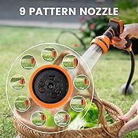 Vista 5 de Giraffe Tools AW505/8 Retractable Garden Hose Reel 5/8" x 115+5 ft, Heavy Duty Wall Mounted Water Hose Reel Automatic Rewind, 180 Deg Swivel