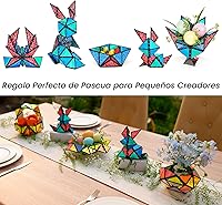 Vista 5 de TOSY Pirámide Magnética de Piedra - 1 Cubo se Transforma en 1 Billón de Formas, 14 piezas (12 piezas de rompecabezas y 2 giradores), 243 Imanes