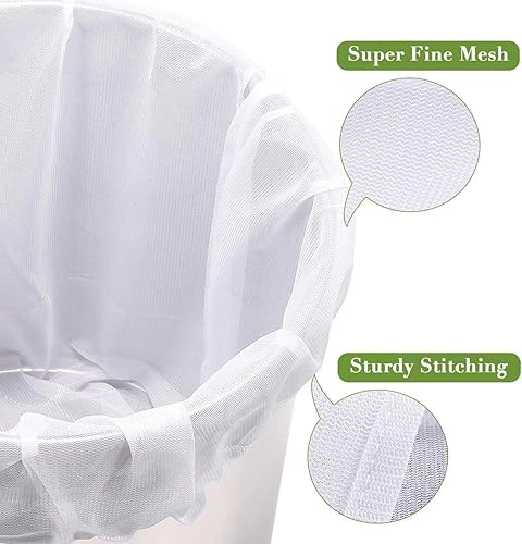 Miniatura 3 de Bolsa de preparación reutilizable de 5 galones, bolsa grande de nailon de fermentación para colar vino, bolsas de grano de 250 micrones, bolsa de