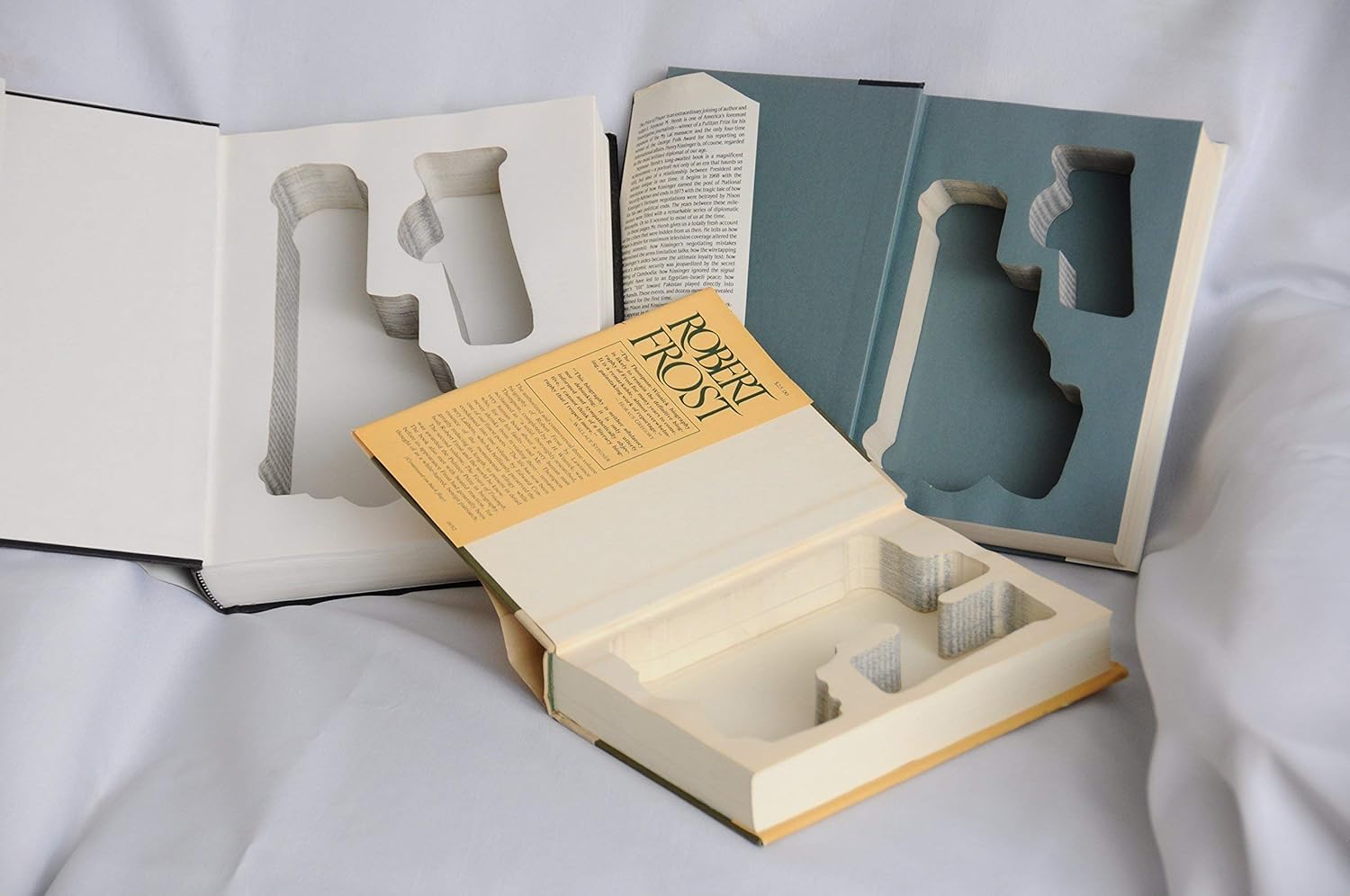 Custom-made Gun Storage Book Safe for Compact Handguns - Made-to-Order - Fits: Glock, Ruger, Springfield, S&W, Colt, CZ, Sig Sauer, Taurus, Kel-tec, Walther