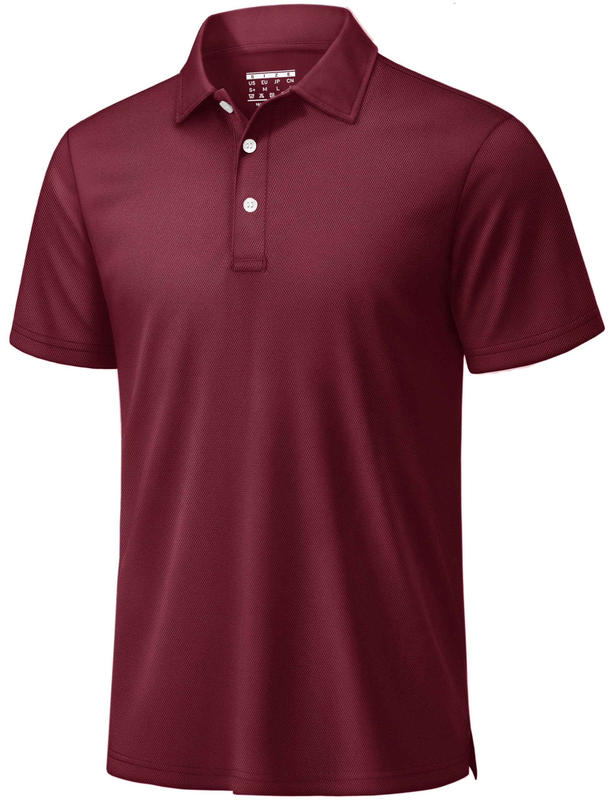 TACVASEN Poloshirt Herren Kurzarm Sommer Polo Shirt Männer Golf Polohemd Atmungsaktiv Funktionsshirt Basic Sport Shirt
