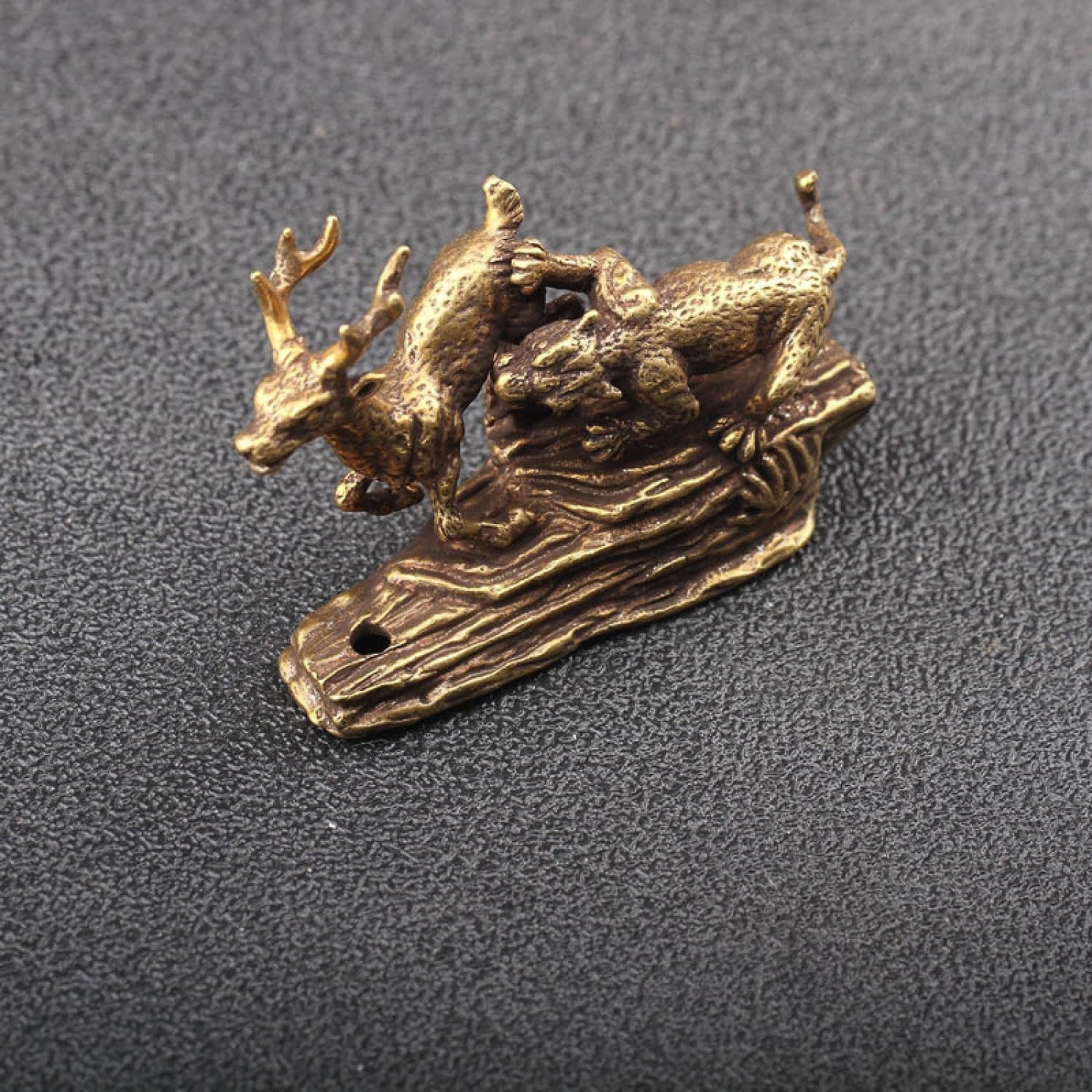 Statue tigre cuivre pur : rompez la monotonie de votre bureau fade