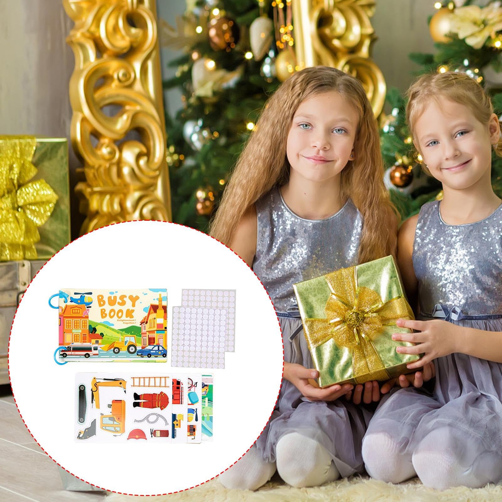 Libro Di Attività Per Bambini Piccoli Educativo Prescolare | Libro Di Attività Sensoriali Per Piccoli per Bambini Ragazze Compleanno Natale Casa Viaggio Scuole Asilo