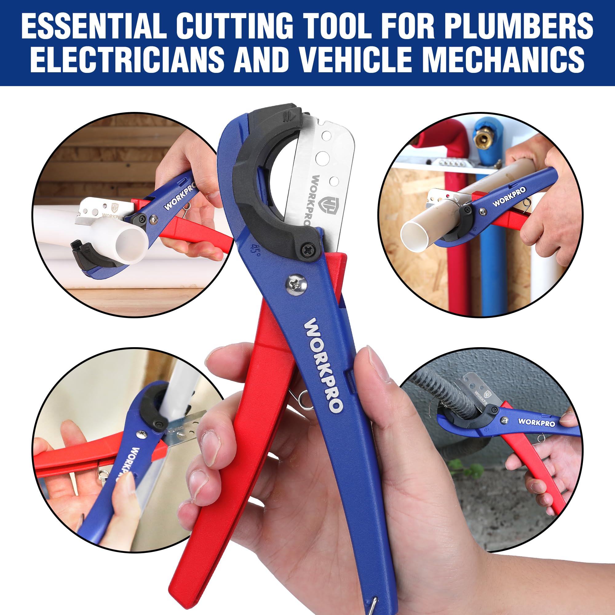 WORKPRO PEX Cutter - Angle Cutting, Durable Design -9 WORKPRO PEX Cutter - Angle Cutting, Durable Design -9