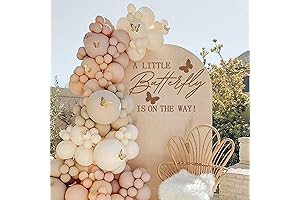 Adorable A Little Butterfly is on The Way Baby Shower Decal Sign