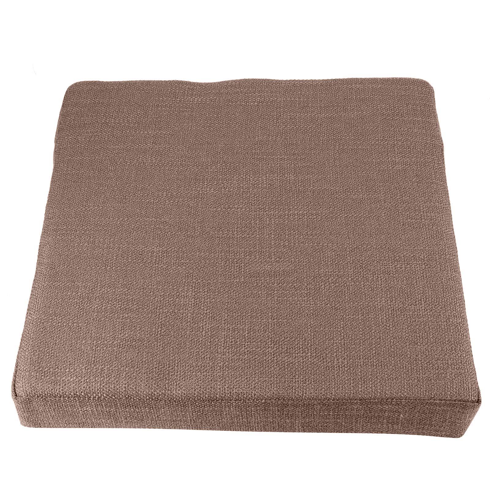 Tappetino da meditazione, cuscino estraibile, ispessito per pavimento, yoga, cerimonia del tè, decorazione delle finestre, meditazione, (lino quadrato marrone)
