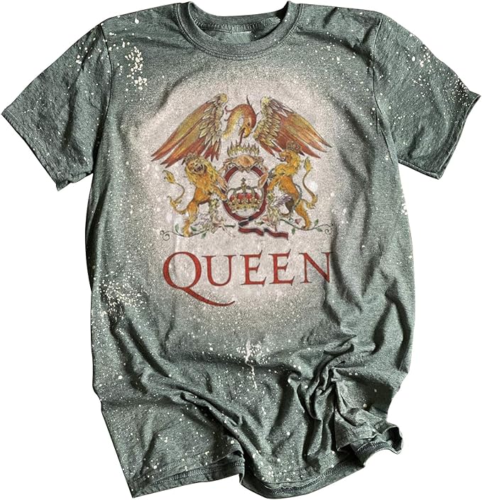 Vintage Queen T Shirt for Women Rock Queen Band Fashion Graphic Music