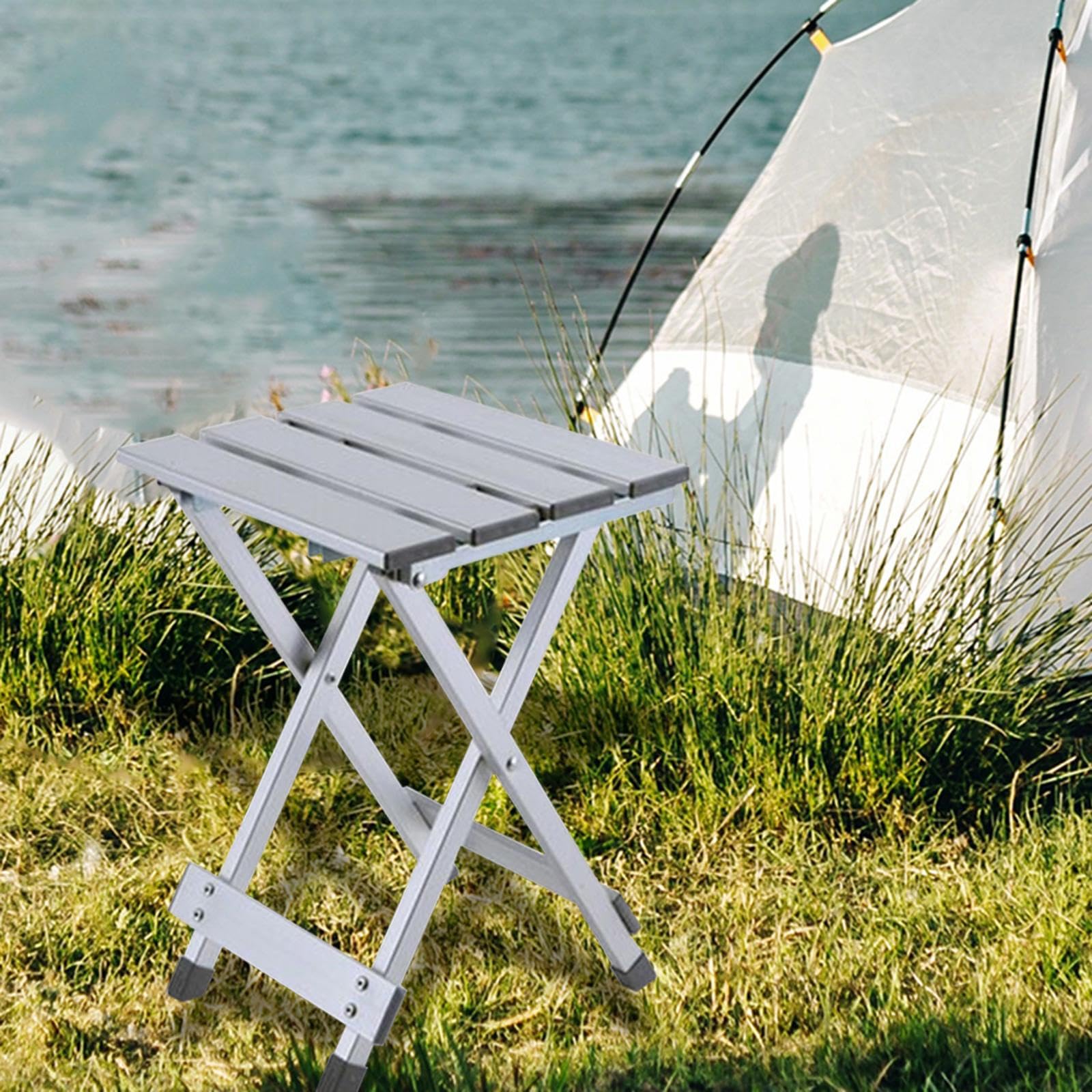 MERIGLARE Tabouret Pliant de Camping, Tabouret Pliable, Tabouret de Camping pour et Jardin