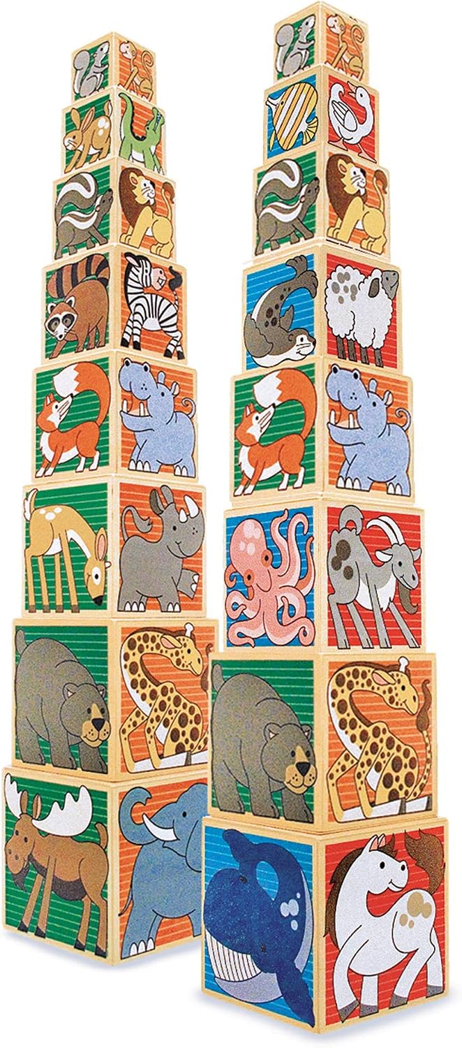 Melissa & Doug Wooden Animal Nesting Blocks
