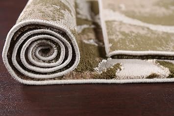 Abstract Transitional Green Turkish Area Rug Turkish Carpet 10x13