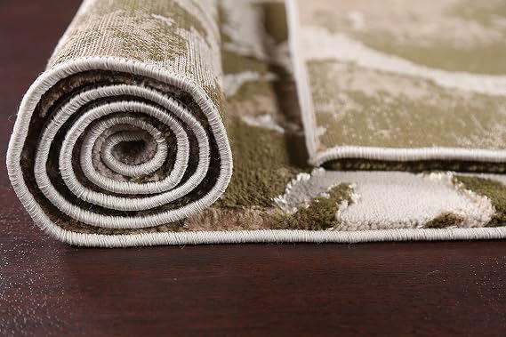Abstract Transitional Green Turkish Area Rug Turkish Carpet 10x13