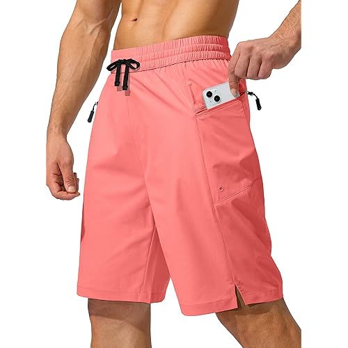 Men's Swim Trunks Quick Dry Board Shorts with Zipper Pockets Beach Shorts Bathing Suits for Men - No Mesh Liner
