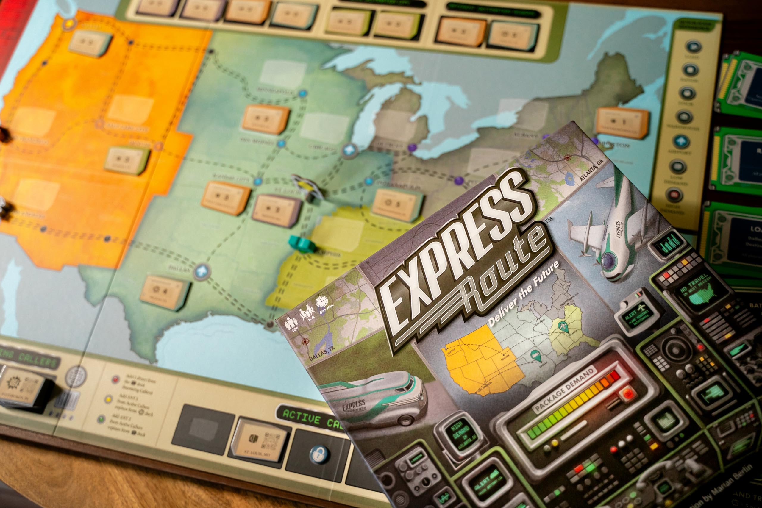 Express Route | Gra Planszowa dla Rodziny i Dorosłych | Kooperacyjna | Wiek 10+ | 1-4 Graczy | Czas Gry 60 Minut | The Op Games | Usaopoly
