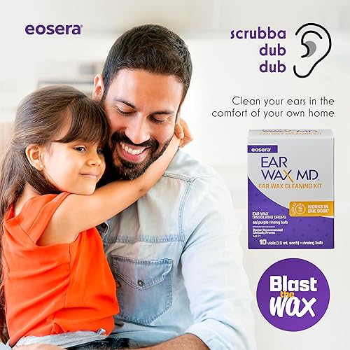 Miniatura 4 de eosera EAR WAX MD Kit de limpieza - Eliminación de cera de oído de acción rápida gotas y bombilla de enjuague - Disolvente de cera de oído