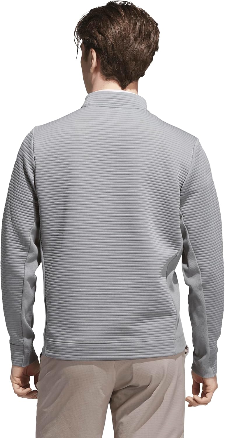 Adidas Mens Ultimate365 DWR Textured Quarter-Zip Pullover - Image 4